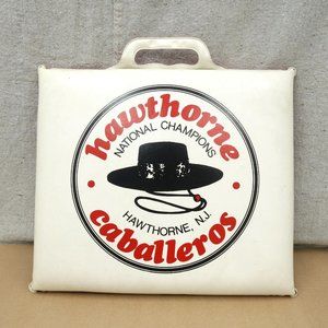 Vintage OOAK Hawthorne Caballeros Drum Bugle Corps Seat Cushion New Jersey